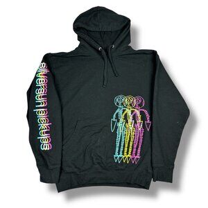 Silversun Pickups 2024 Tour Hoodie Sweatshirt Physical Thrills Black Neon Sz M